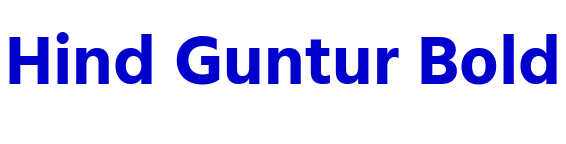 Hind Guntur Bold fuente